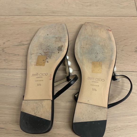 Jimmy Choo Flat Sandals 38.5 - Picture 3 of 3